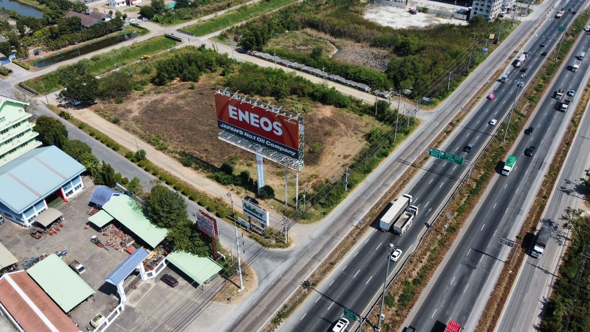 Land for sale of 5 rai, half, Wang Noi, 80 meters wide, next to Phahonyothin Road  Suitable for gas station – รูปที่ 2