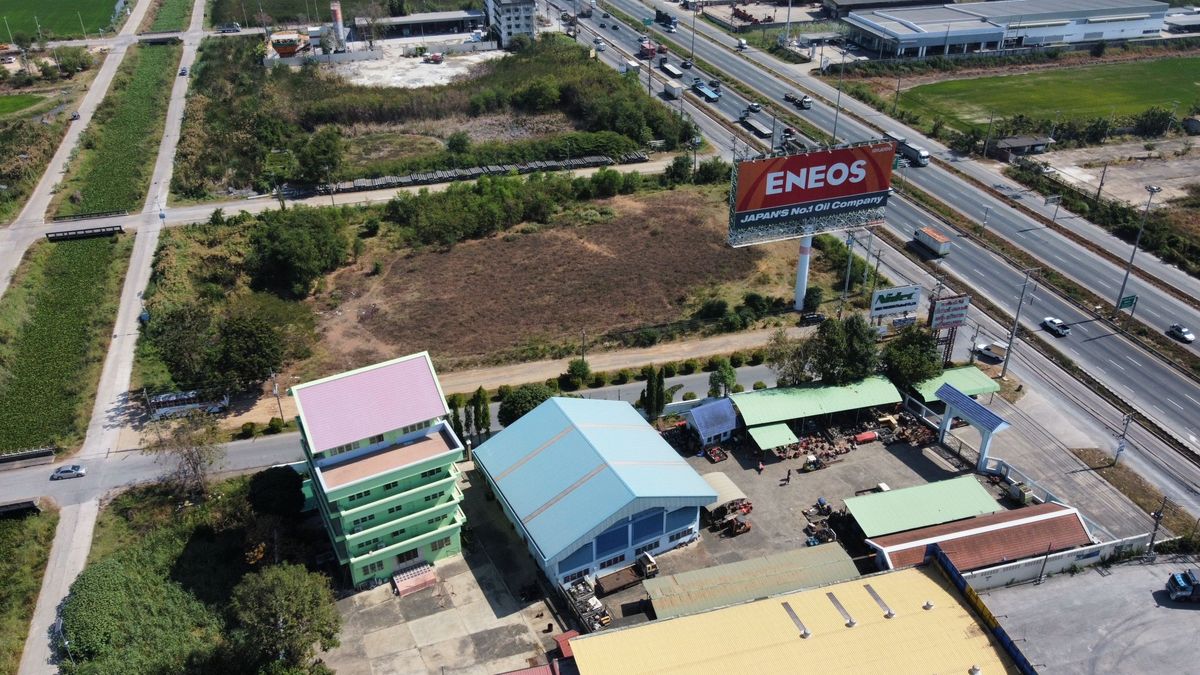 Land for sale of 5 rai, half, Wang Noi, 80 meters wide, next to Phahonyothin Road Suitable for gas station Land for sale of 5 rai, half, Wang Noi, 80 meters wide, next to Phahonyothin Road Suitable for gas station