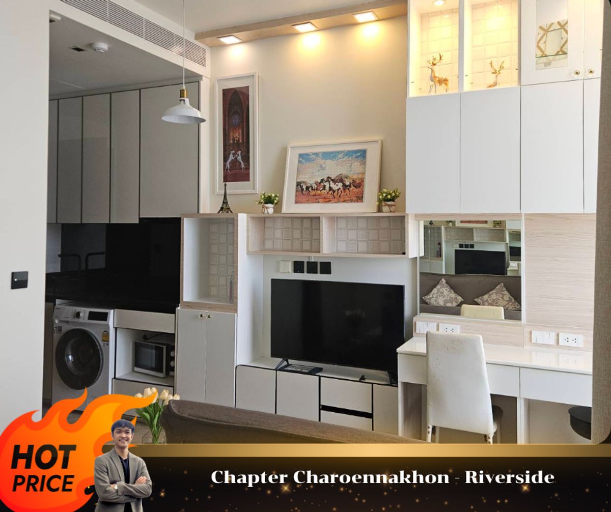 Rent 🔥 Chapter Charoennakhon - Riverside 🔥 Beautiful room, full furniture Ready to move in // Inquire at LINEID: @thirdproperty Rent 🔥 Chapter Charoennakhon - Riverside 🔥 Beautiful room, full furniture Ready to move in // Inquire at LINEID: @thirdproperty