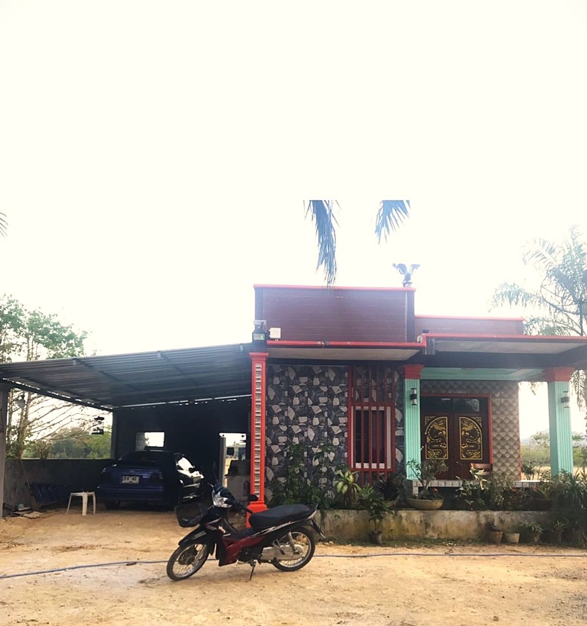 Single house for sale in Nakhon Si Thammarat with land, area 1 ngan 77 sq m., with a small house. Ron Phibun District Nakhon Si Thammarat Province, beautiful house, good atmosphere, view of rice fields and mountains, near Khuha Sawan Waterfall, Khao Chum Single house for sale in Nakhon Si Thammarat with land, area 1 ngan 77 sq m., with a small house. Ron Phibun District Nakhon Si Thammarat Province, beautiful house, good atmosphere, view of rice fields and mountains, near Khuha Sawan Waterfall, Khao Chum