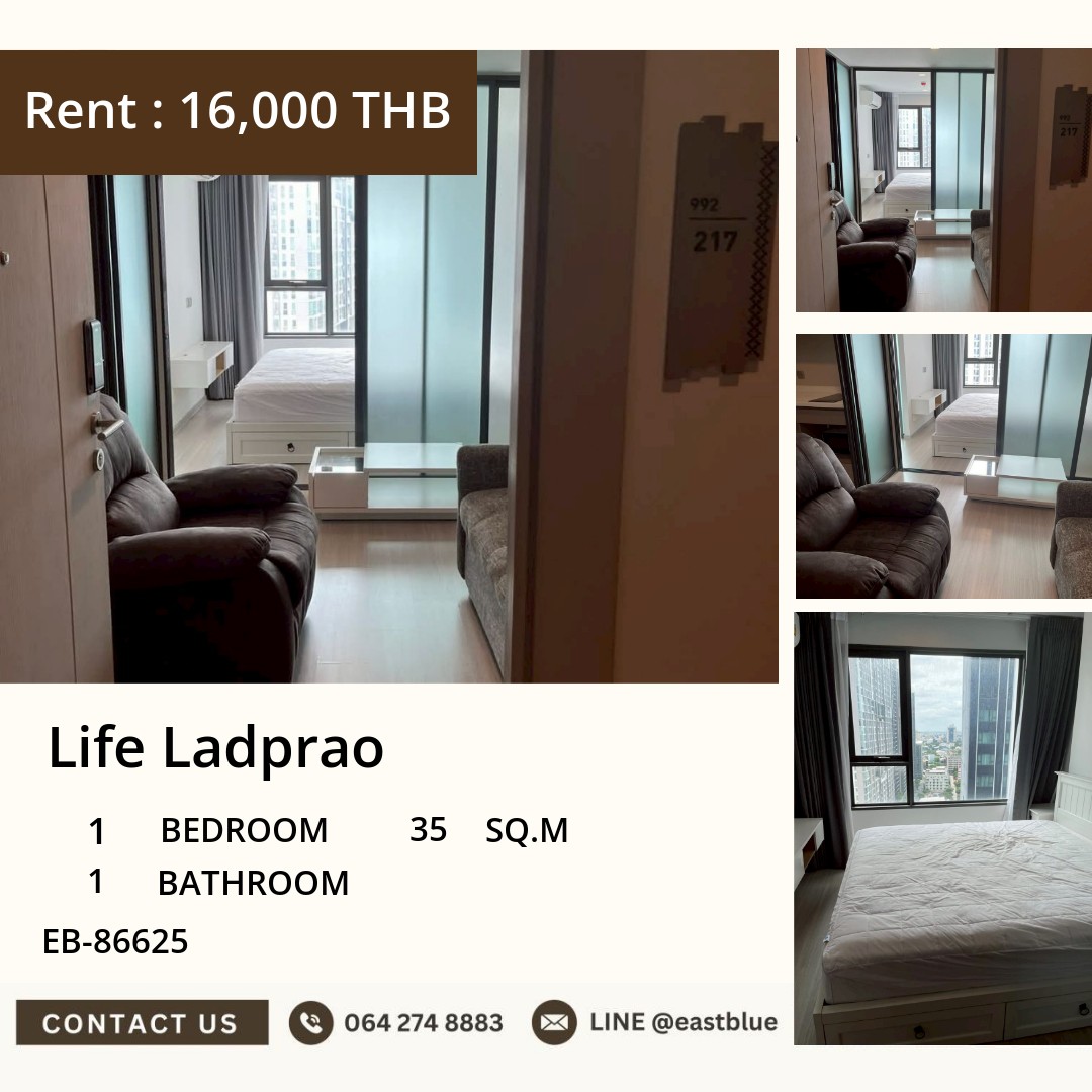 For Rent Life Ladprao 1BR 35 sqm near MRT Phahon Yothin 🔑 For Rent Life Ladprao 1BR 35 sqm near MRT Phahon Yothin 🔑