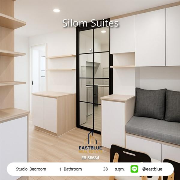 "Luxury condo for rent in the city center, ready to move in at Silom Suites" 0642748883
