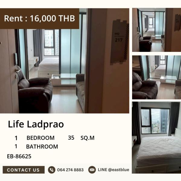 15/10/2026, For rent: Life Ladprao condo, 1 bedroom, 35 sqm, near BTS/MRT starting at 17,500 THB/month
Fully equipped with amenities, right next to shopping malls and markets, very convenient to travel! 0642748883