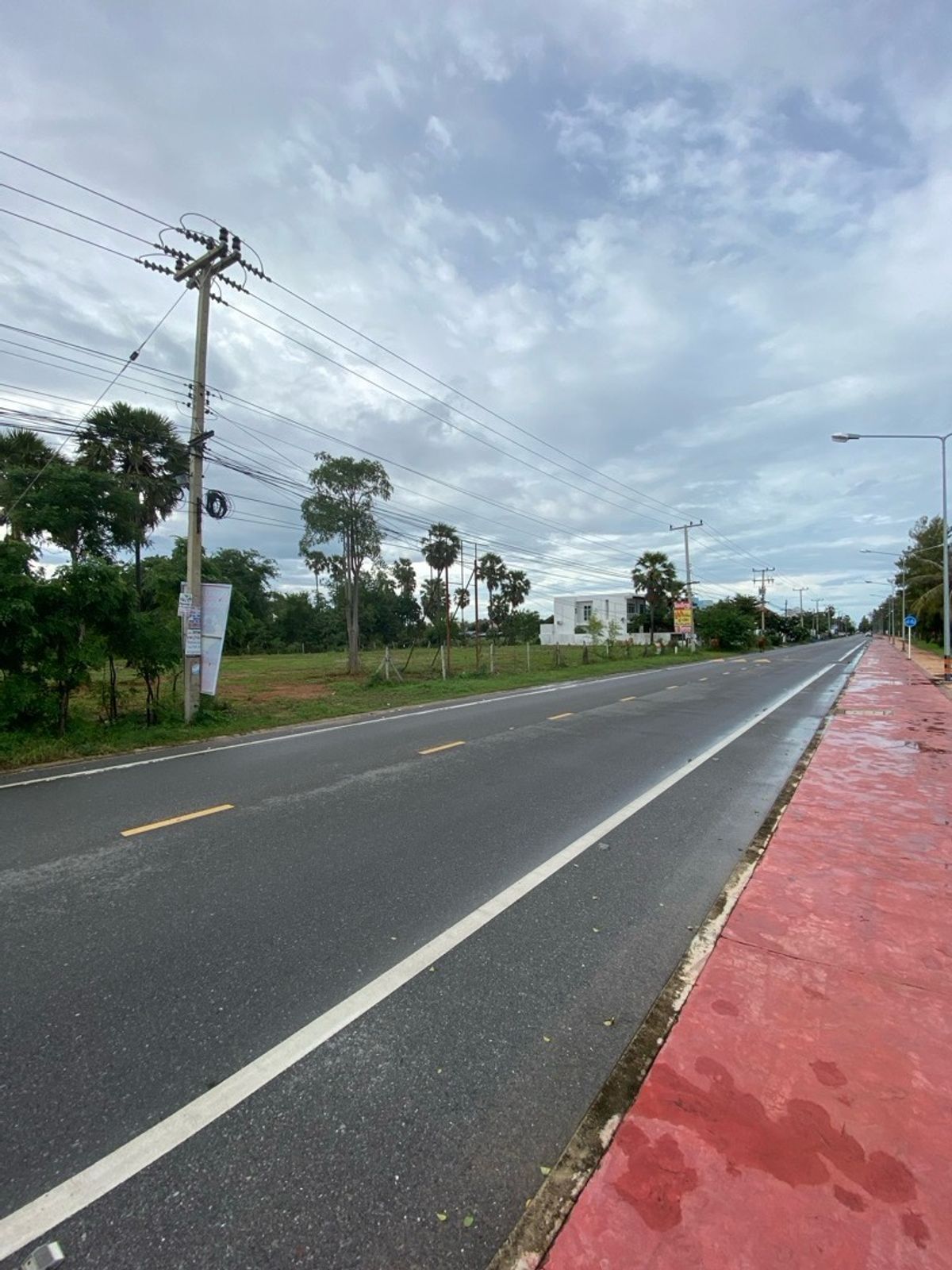Land by the Pak Nam Pranburi in front of the sea Land by the Pak Nam Pranburi in front of the sea