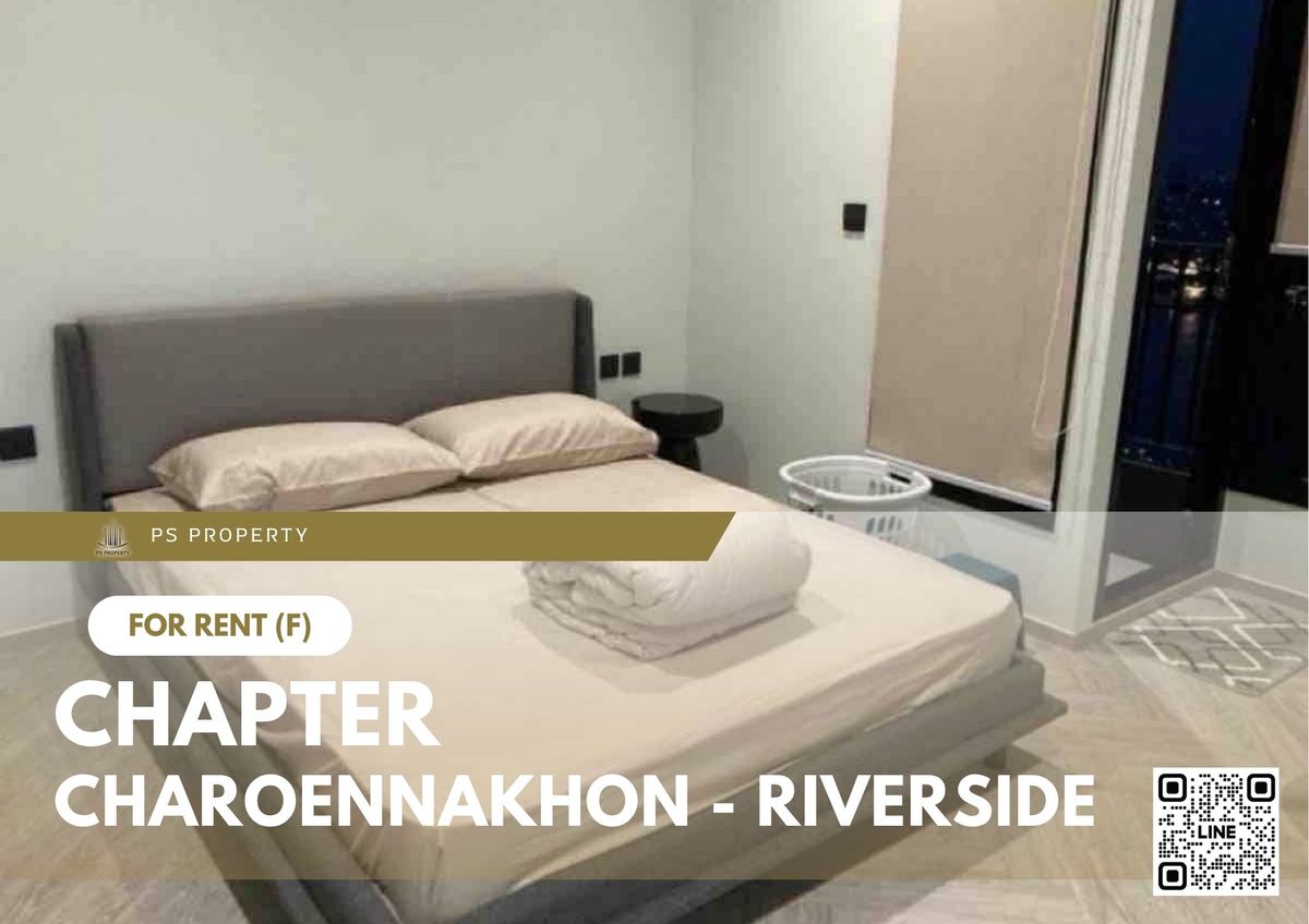 For rent ✨ Chapter Charoennakhon - Riverside ✨ Fully furnished and equipped, near BTS Krung Thon Buri For rent ✨ Chapter Charoennakhon - Riverside ✨ Fully furnished and equipped, near BTS Krung Thon Buri