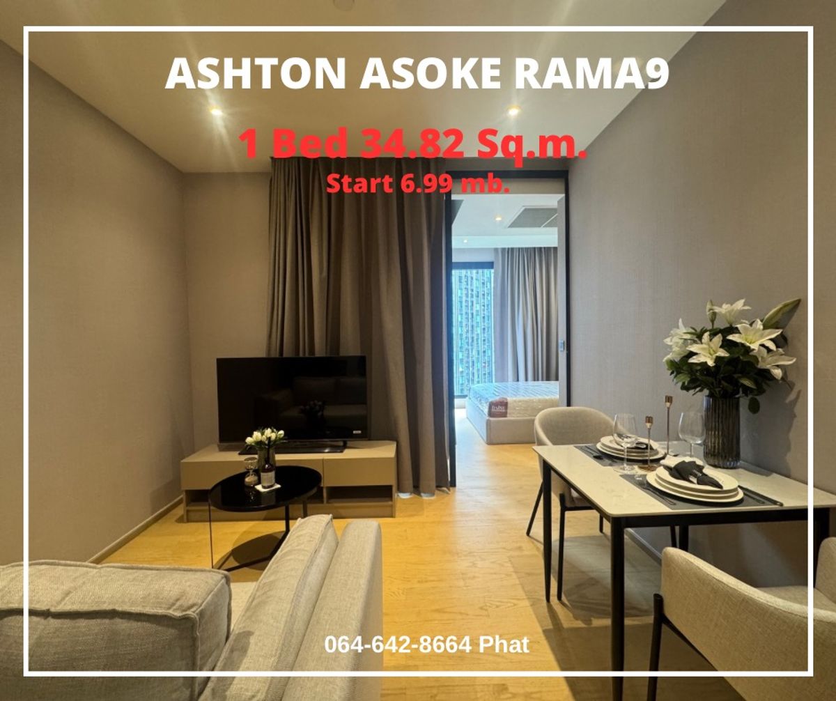 For Sale Ashton Asoke Rama91Bed 34.82 Sq.m. Start 6.99 Mb.contact 0646428664 (Phat) For Sale Ashton Asoke Rama91Bed 34.82 Sq.m. Start 6.99 Mb.contact 0646428664 (Phat)