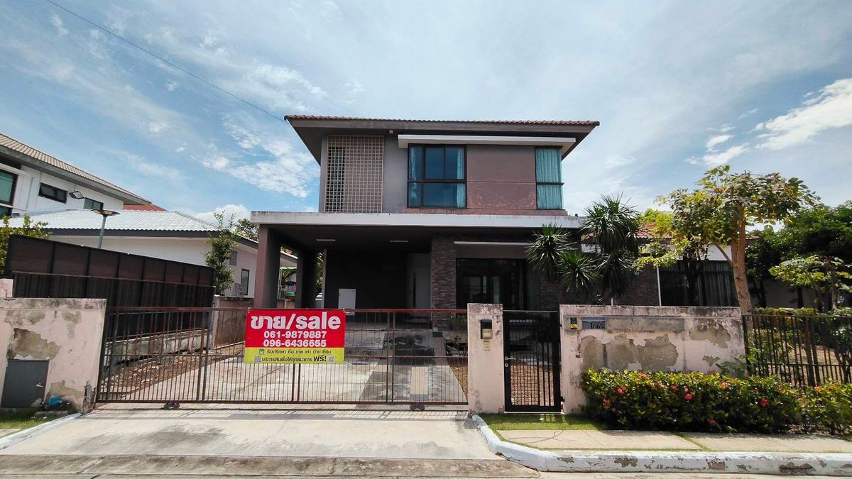 📢 ขายบ้านเดี่ยว 2 ชั้น หลังมุม ทำเลทอง หมู่บ้านมัณฑนา พระราม 2 - เทียนทะเล 