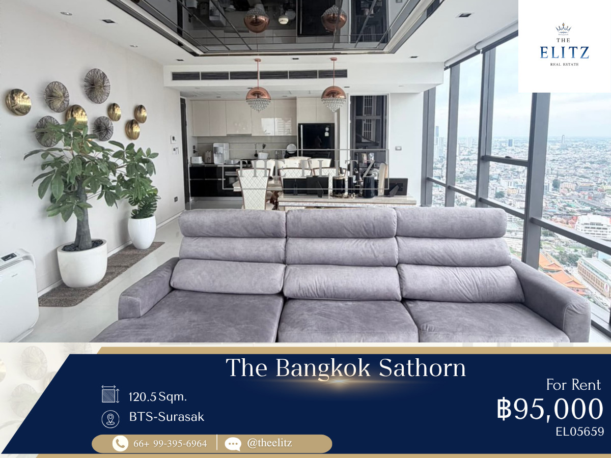 ✨Ultimate Privacy in the Heart of CBD – The Bangkok Sathorn for Rent  ✨