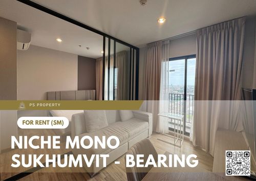 For rent 📍 Niche Mono Sukhumvit - Bearing 📍 Near BTS Bearing, complete with furniture and electrical appliances