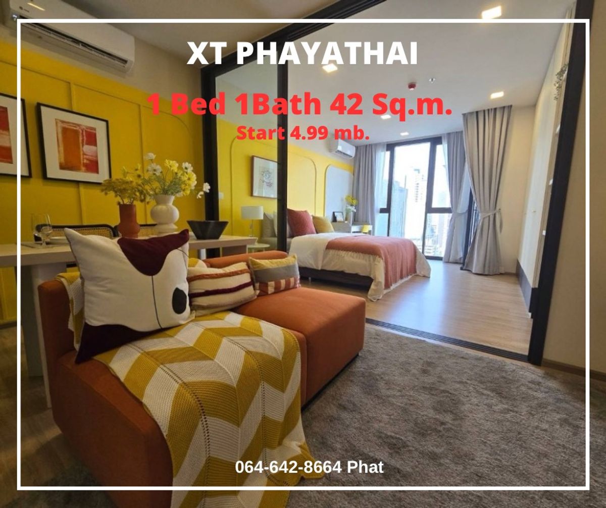 𝗫𝗧 𝗣𝗵𝗮𝘆𝗮𝘁𝗵𝗮𝗶 1Bed 1Bath 42SQ.M. Start 4.99MB. Contact 0646428664 (Phat)