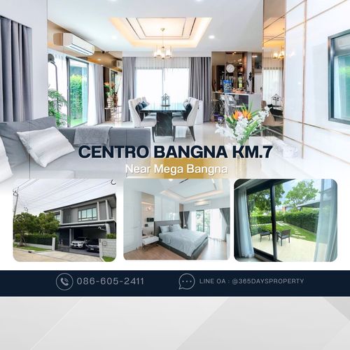 💥ForRent💥4Bed • Centro Bangna KM.7 🏡 Near Mega Bangna‼️ Ready to move in ‼️  Fully Furnished ✨