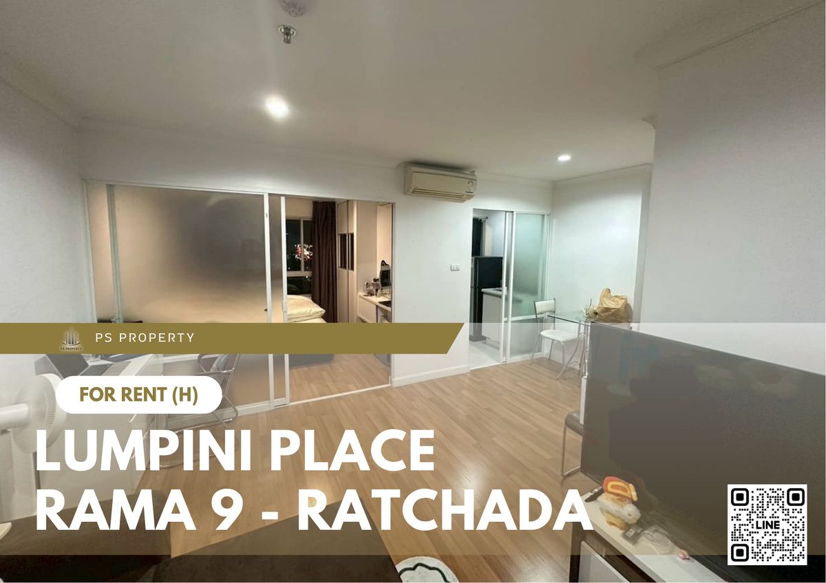 For rent ✨ Lumpini Place Rama 9 - Ratchada ✨ Fully furnished and equipped, near MRT Rama 9