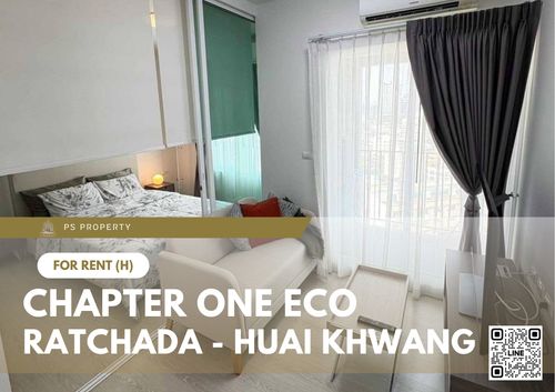 ให้เช่า 📍 Chapter One Eco Ratchada - Huai Khwang 📍 เฟอร์นิเจอร์ และ เครื่องใช้ไฟฟ้าครบ ใกล้ MRT ห้วยขวาง
