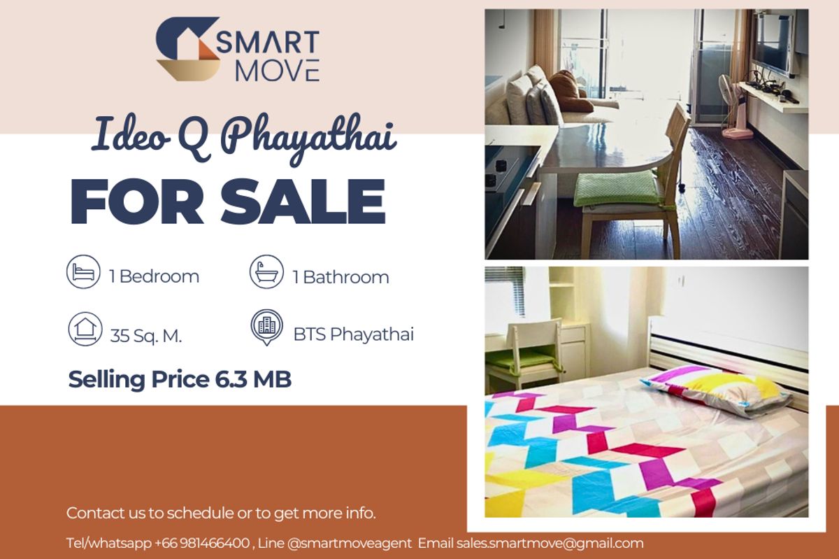 🔥 Sale with tenant !!🔥 Code C20230107564..........Ideo Q Phayathai, 1 bedroom, 1 bathroom, City View, high floor 36++, furnished, Special Deal!!📣📣 🔥 Sale with tenant !!🔥 Code C20230107564..........Ideo Q Phayathai, 1 bedroom, 1 bathroom, City View, high floor 36++, furnished, Special Deal!!📣📣