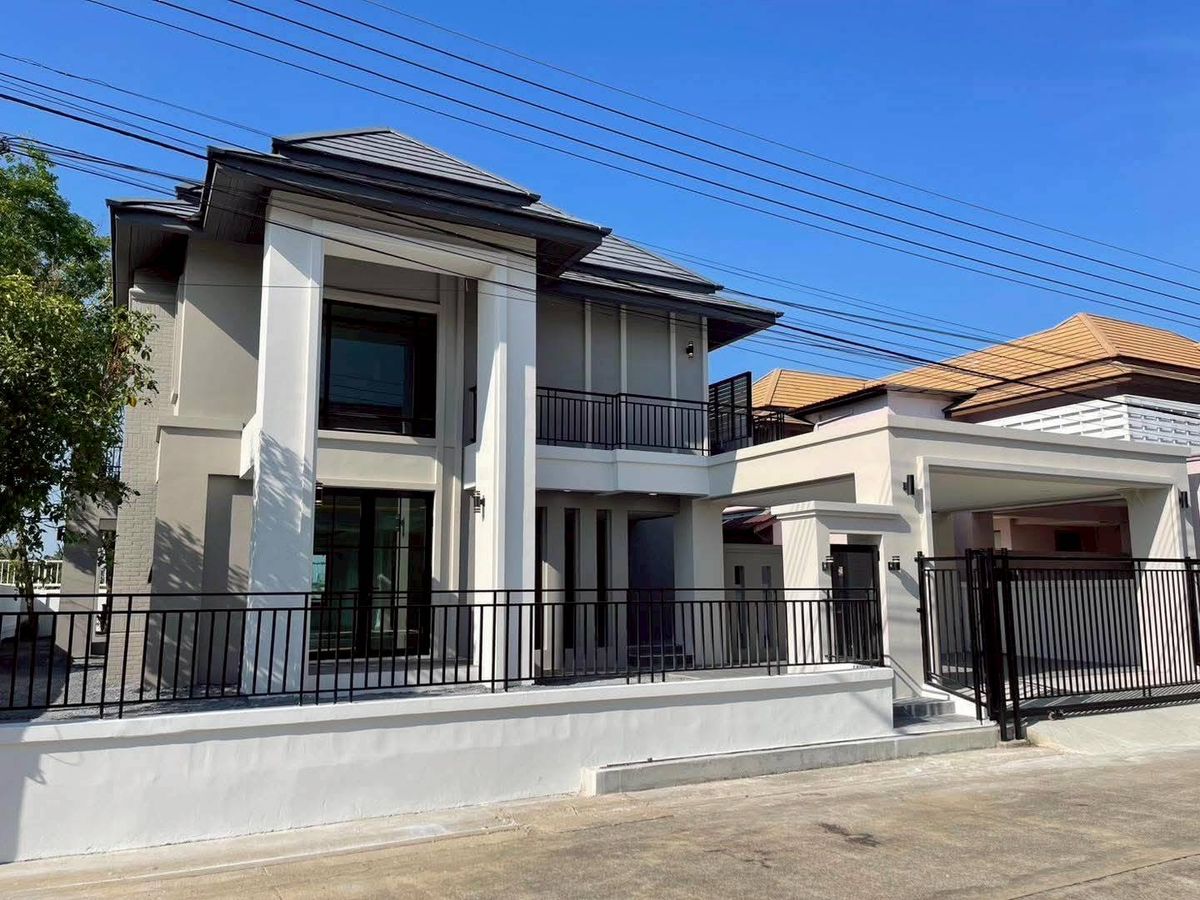  ♠ Modern Detached House ♠ 2 ชั้น | ขนาดที่ดิน 113.00 ตร.ว. พื้นที่ใช้สอย 350.00 ตร.ม. | 4 ห้องนอน 5 ห้องน้ำ 2 ที่จอดรถ | ใกล้ ตลาดพุทธมณฑล – รูปที่ 2