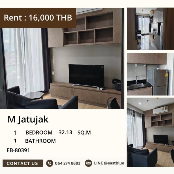 M Jatujak, 1 bed, 18000 per month