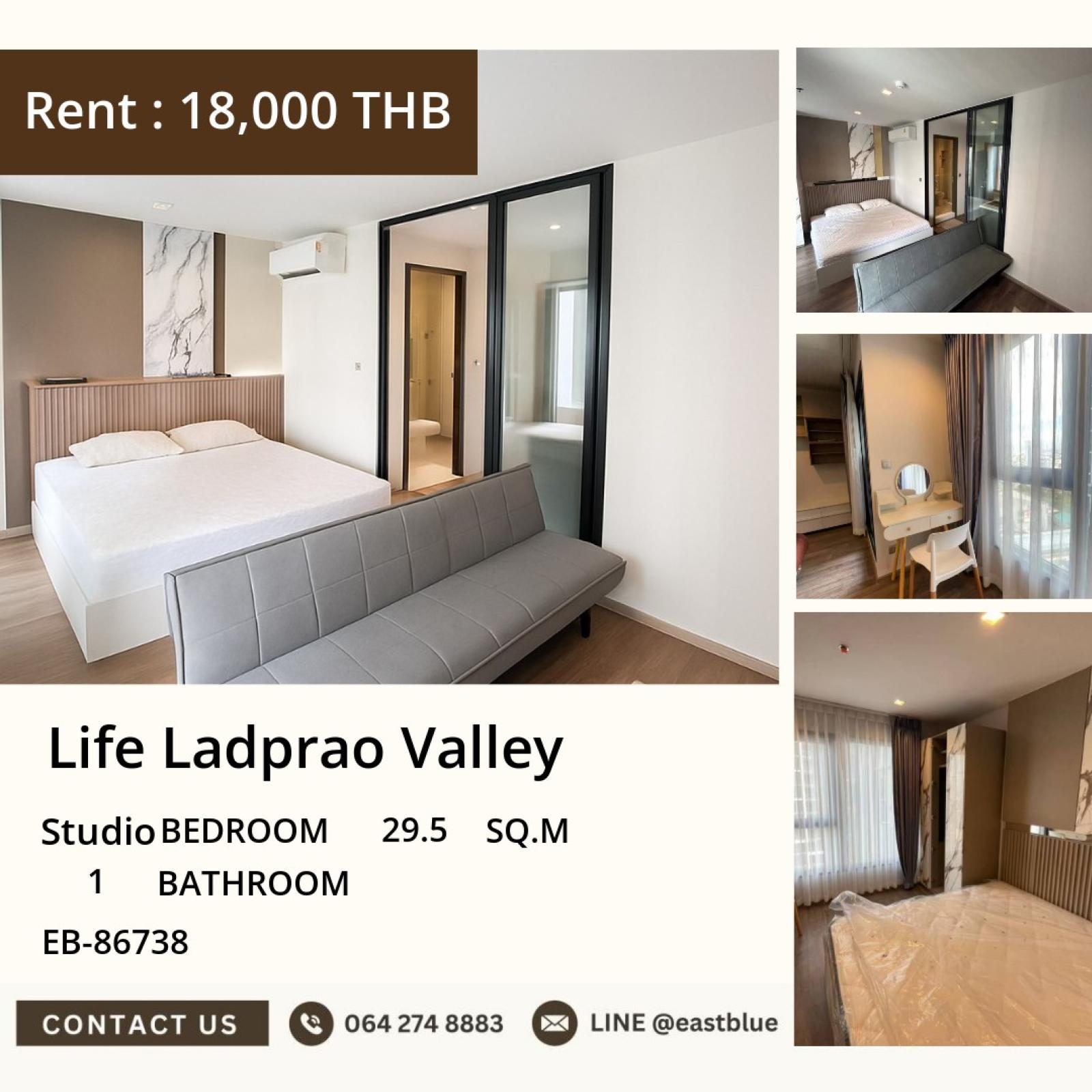 05/10/2026, "ให้เช่า คอนโดหรู Life Ladprao Valley ใกล้ BTS/MRT!
สตูดิโอ 29.5 ตร.ม. เพียง 18,000 บาท/เดือน สนใจติดต่อได้!" 0642748883 05/10/2026, "ให้เช่า คอนโดหรู Life Ladprao Valley ใกล้ BTS/MRT!
สตูดิโอ 29.5 ตร.ม. เพียง 18,000 บาท/เดือน สนใจติดต่อได้!" 0642748883