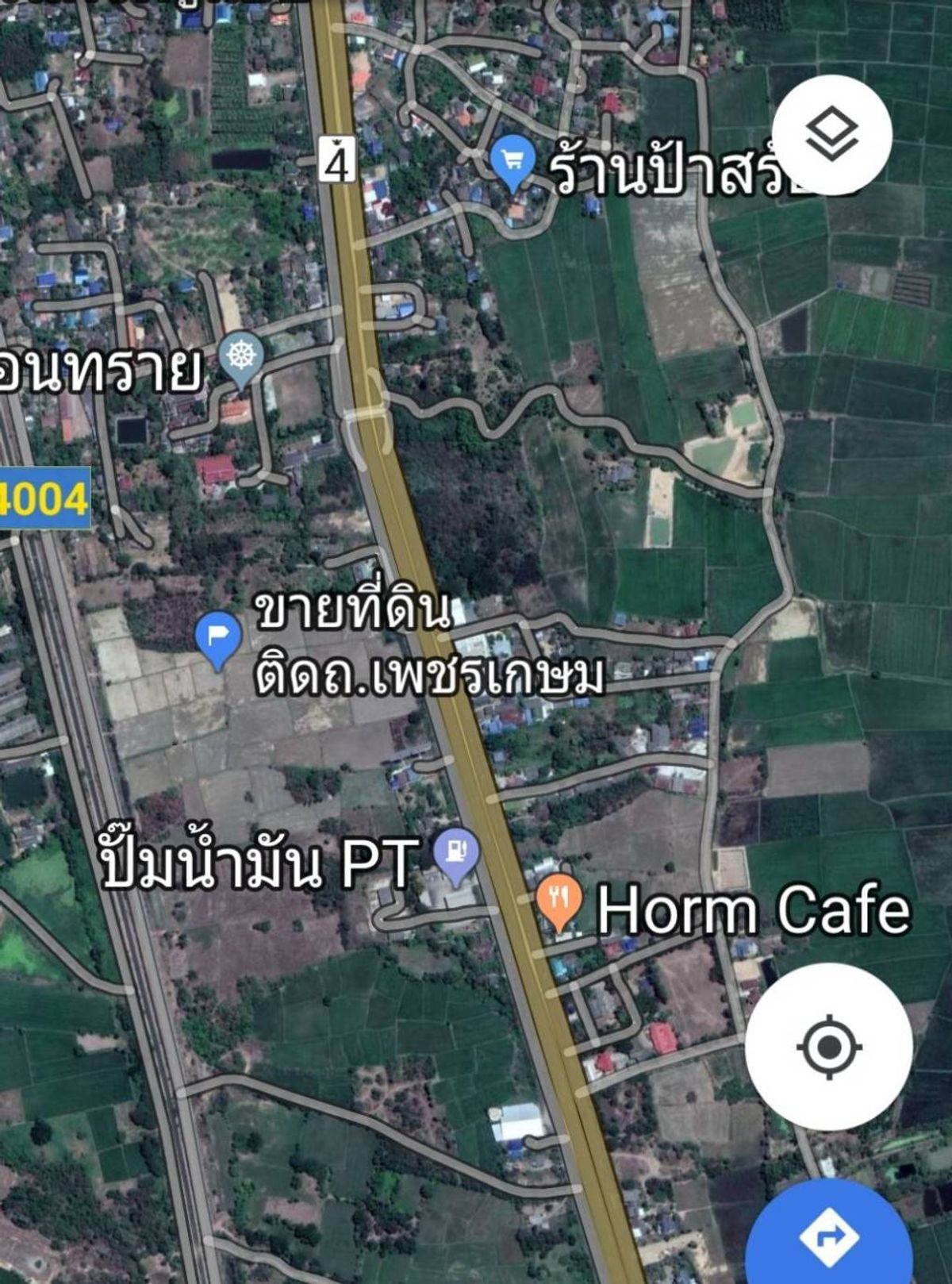 Land for sale on Petchkasem Road (inbound Bangkok) 19-1-45 rai, can be sold behind the Khlong Chonprathan Road, Khao Yoi District, Phetchaburi, pink plan, suitable for investment, price – รูปที่ 2