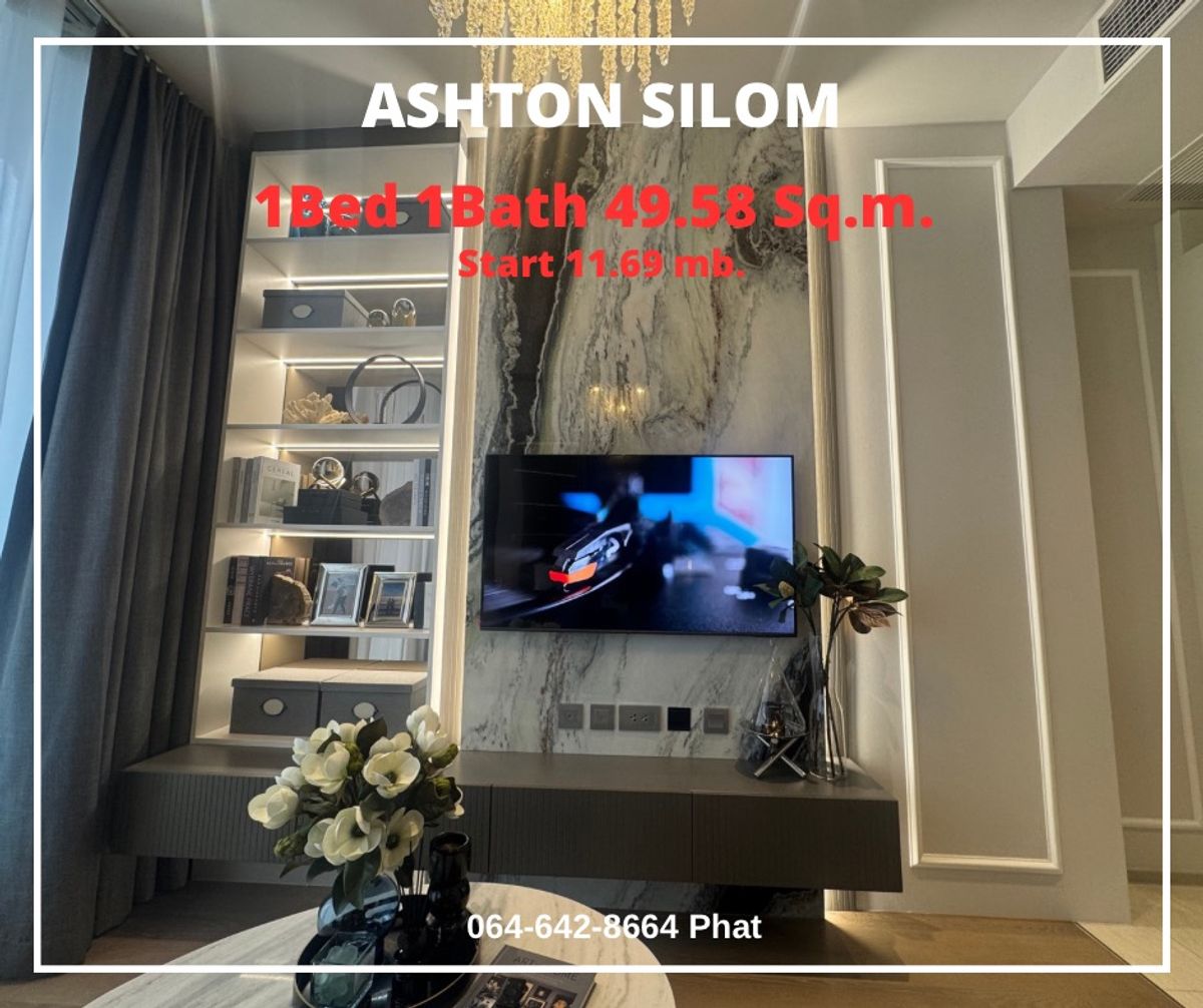 For Sale Ashton Silom(Fully Furnished)1Bed 1Bath 49sq.m. 11.69Mb.Ready to move incontact : 0646428664 (phat) For Sale Ashton Silom(Fully Furnished)1Bed 1Bath 49sq.m. 11.69Mb.Ready to move incontact : 0646428664 (phat)