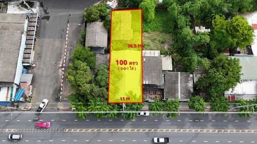 ขายที่ดินประชาอุทิศ ตรงข้ามตลาด ใกล้ห้างสรรพสินค้า ใกล้ทางด่วน ใกล้มหาวิทยาลัย