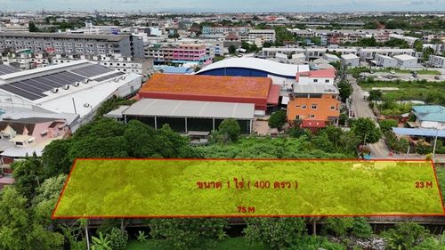 Pracha Uthit Land for sale, 1 rai, Thung Khru Rat Burana, Bangkok near the university near the expressway