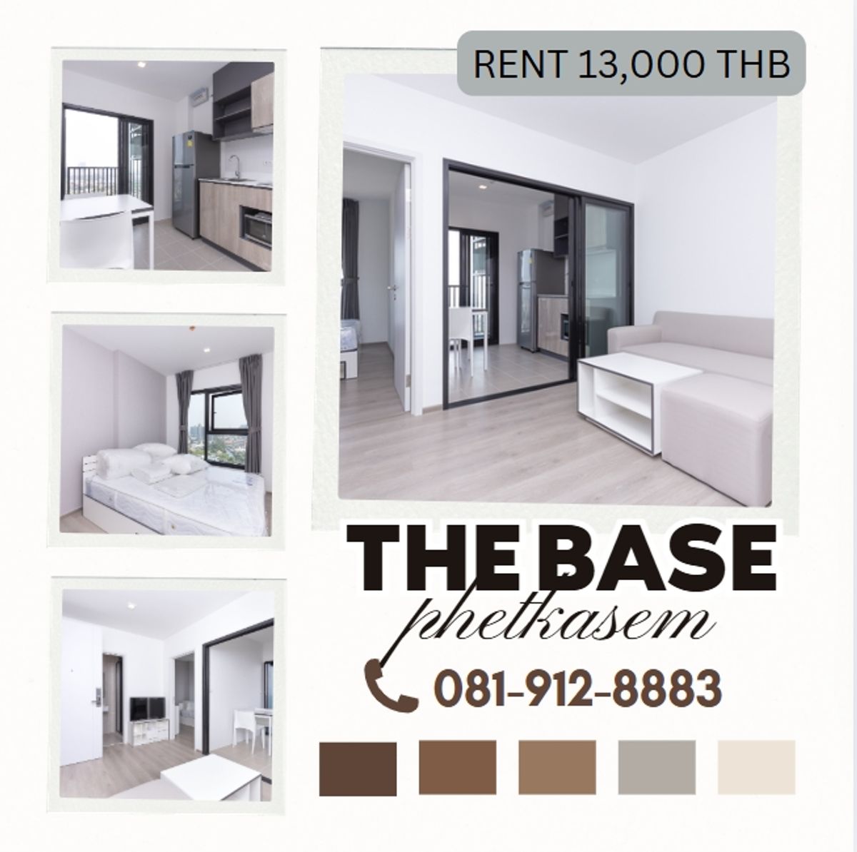 A good price room here !! High class room, good view, electrical appliances, call 081-912-8883