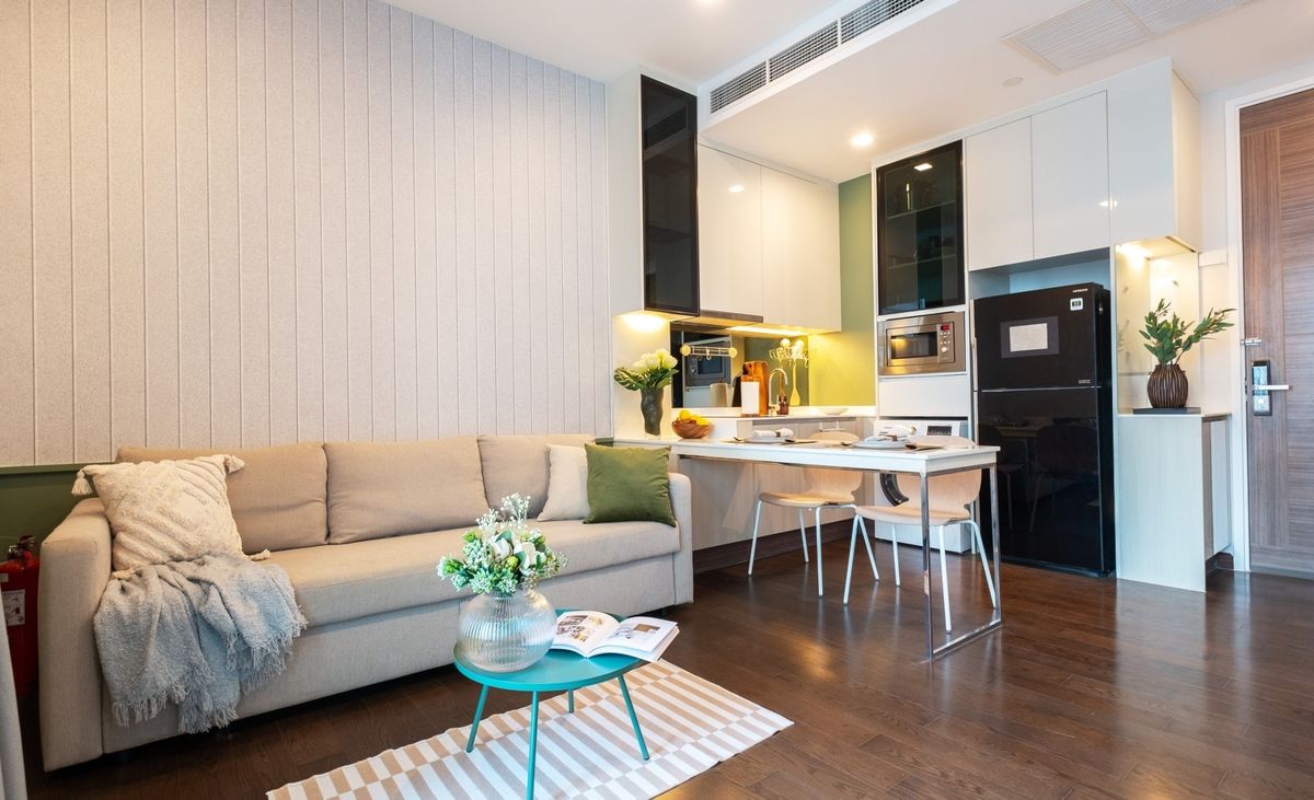 ให้เช่า Q Asoke 1ห้องนอน 45 Sq.m ห้องกว้าง แต่งครบ อยู่สบาย ติดMRT เพชรบุรี