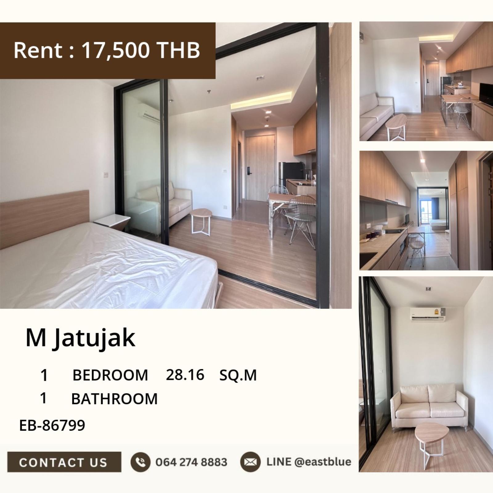 11/08/2026, 🏠 เช่า คอนโด 1 ห้องนอน M Jatujak เลี้ยงสัตว์ได้ 17,500 บาท/เดือน 0642748883 11/08/2026, 🏠 เช่า คอนโด 1 ห้องนอน M Jatujak เลี้ยงสัตว์ได้ 17,500 บาท/เดือน 0642748883