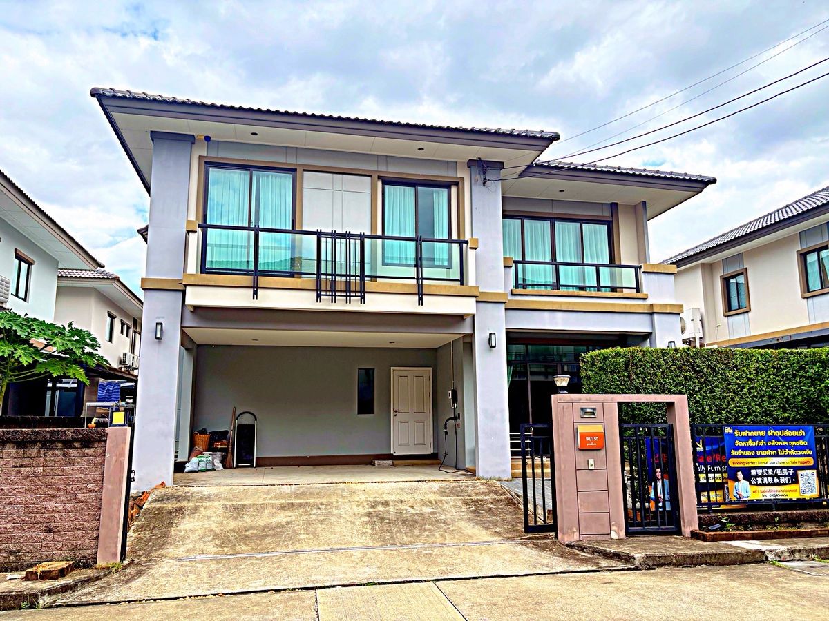 ขาย/ให้เช่า บ้านเดี่ยว 2 ชั้น เฟอร์ครบ ภัสสร เพรสทีจ บางนา-สุวรรณภูมิ ใกล้ ARL ลาดกระบัง และใกล้สนามบินสุวรรณภูมิเพียง 12 นาที