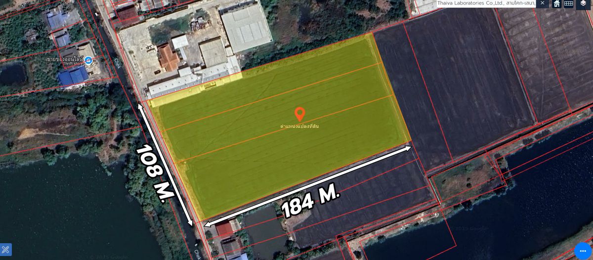 ขาย ที่ดิน 11 ไร่ 12 ตร.ว. ท้ายเกาะ สามโคก ปทุมธานี  – รูปที่ 2