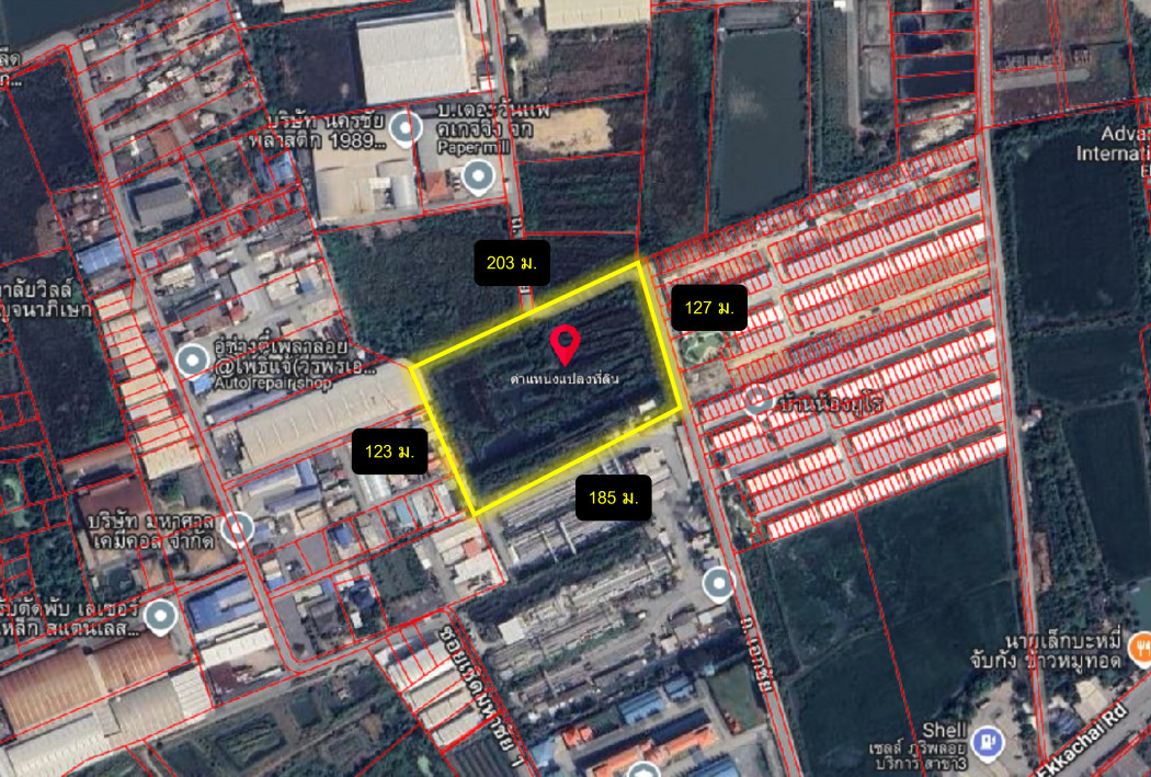 Land for sale, Bang Nam Chuet, Samut Sakhon, 10 rai, near Ekachai Road, only 650 m. DD – รูปที่ 3
