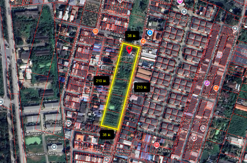 ขายที่ดิน สำหรับทำจัดสรร ย่านสรรพวุธ บางนา  5 ไร่กว่า  ใกล้สถานีแบริ่ง 1.9 กม.DD – รูปที่ 3
