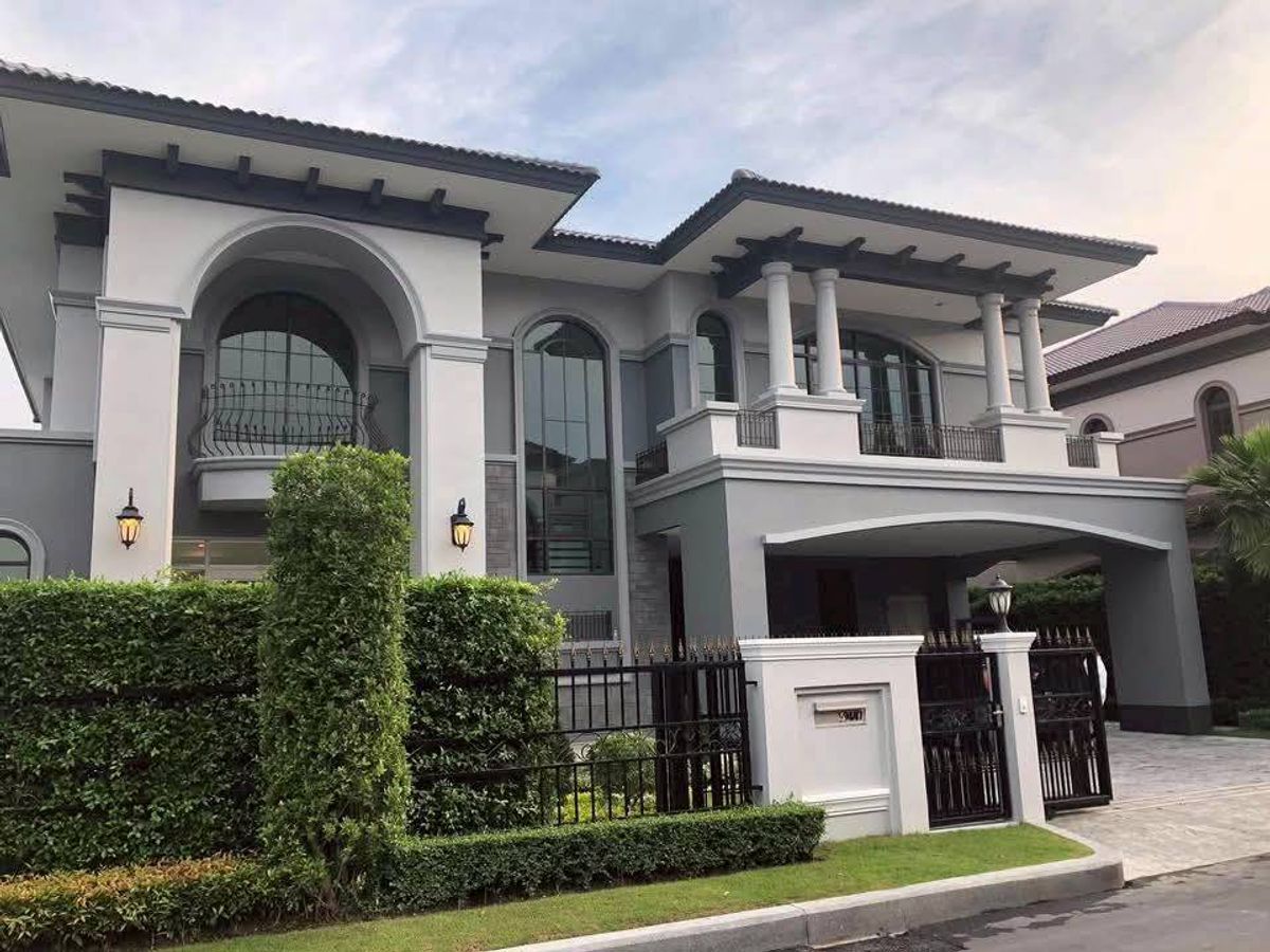 Placio de la Riber Type Spanish Style ♦ 2 -story mansion, land size 154.00 sq.w., living space 475.00 sq.m. | 5 bedrooms, 6 bathrooms, parking | near Mahidol University, Salaya 12 minutes Placio de la Riber Type Spanish Style ♦ 2 -story mansion, land size 154.00 sq.w., living space 475.00 sq.m. | 5 bedrooms, 6 bathrooms, parking | near Mahidol University, Salaya 12 minutes
