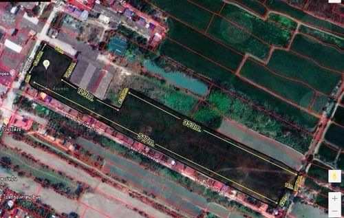ที่ดินเปล่าถมแล้ว สะพานปทุมธานี บ้านกลาง ถนนเส้น 346  บ้านกระแชง 1  เมืองปทุมธานี