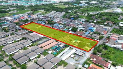 ขายที่ดิน สำหรับทำจัดสรร ย่านสรรพวุธ บางนา  5 ไร่กว่า  ใกล้สถานีแบริ่ง 1.9 กม.DD