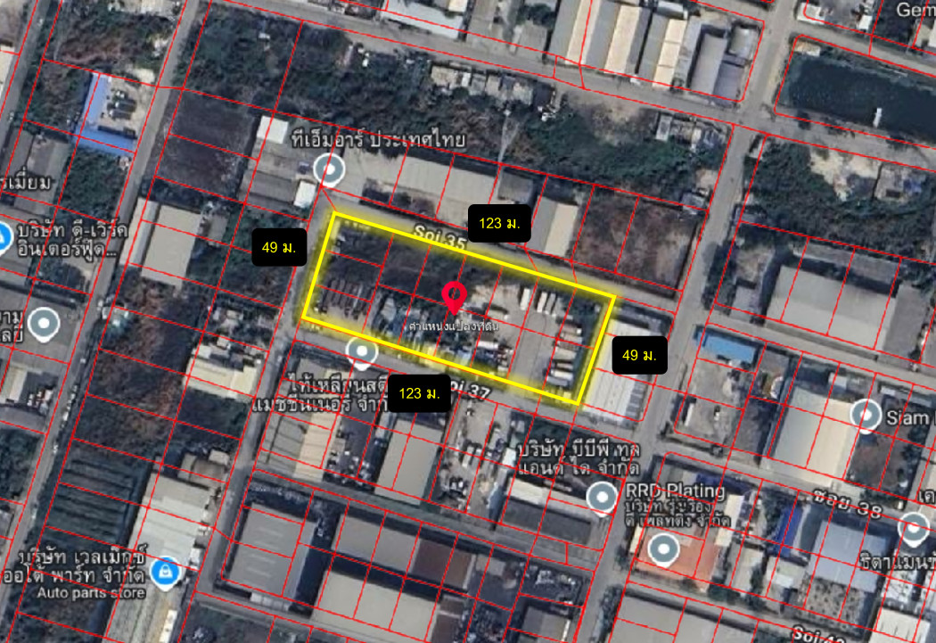 ขายที่ดิน ซอยไทยประกัน บางพลี 3 ไร่กว่า ผังสีม่วง ติดถนน 3ด้าน ใกล้ถ.เทพารักษ์แค่ 2 กม. KK – รูปที่ 3