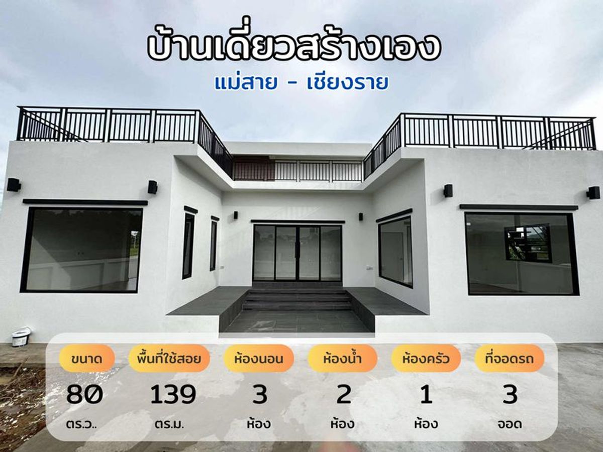 ขาย บ้านเดี่ยว 3 ห้องนอน 2 ห้องน้ำ 80 ตร.ว. โครงการ อุดมชัย - ธนกฤต หมู่บ้านร่มโพธิ์ทอง หมู่9 ตำบล เวียงพางคำ อำเภอแม่สาย เชียงราย ขาย บ้านเดี่ยว 3 ห้องนอน 2 ห้องน้ำ 80 ตร.ว. โครงการ อุดมชัย - ธนกฤต หมู่บ้านร่มโพธิ์ทอง หมู่9 ตำบล เวียงพางคำ อำเภอแม่สาย เชียงราย