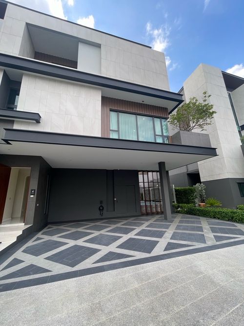📢👇บ้านหรู 3 ชั้น พร้อมลิฟท์และสระว่ายน้ำส่วนตัว สงบ เงียบ เดินทางสะดวกใกล้จุดขึ้นลงทางด่วน (ภาพบ้านตัวอย่าง)