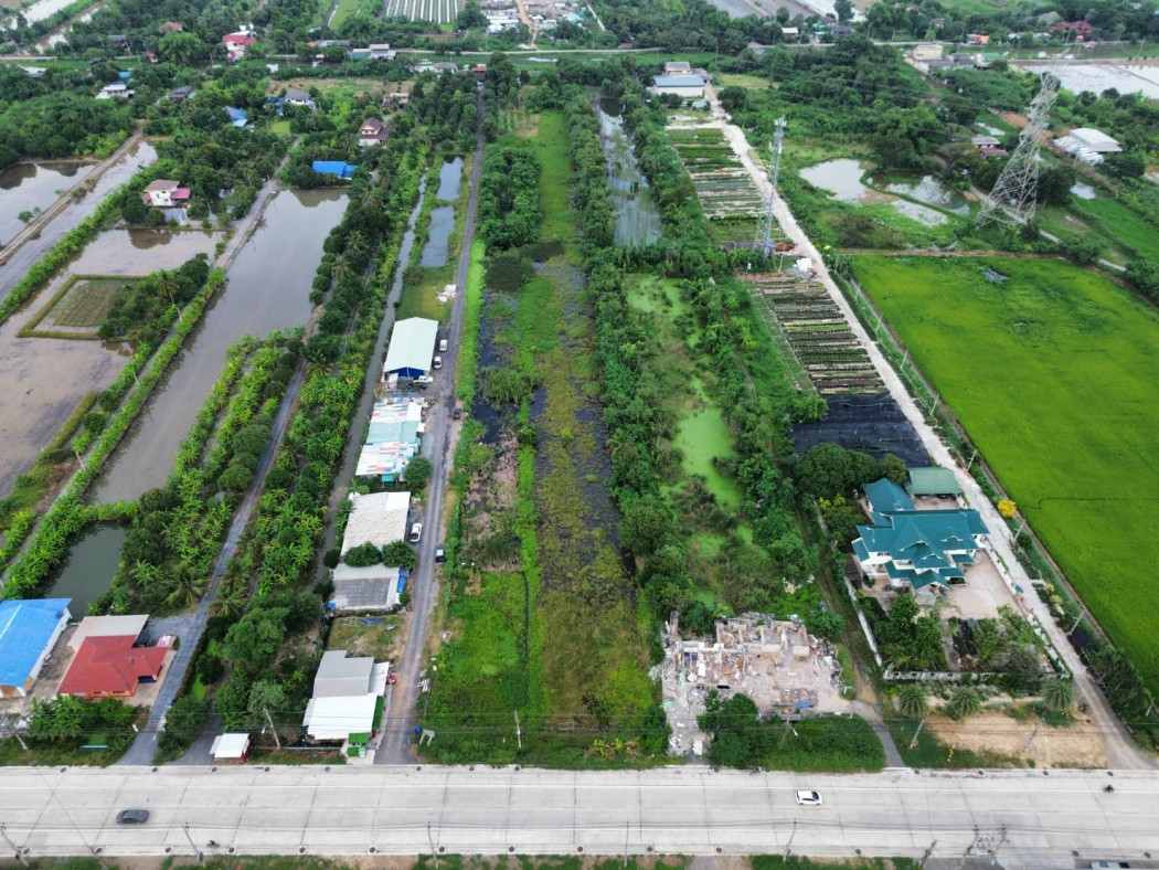 ขาย ที่ดิน ติดถนนบ้านกล้วย-ไทรน้อย 19 ไร่กว่า เหมาะทำจัดสรร CC – รูปที่ 4