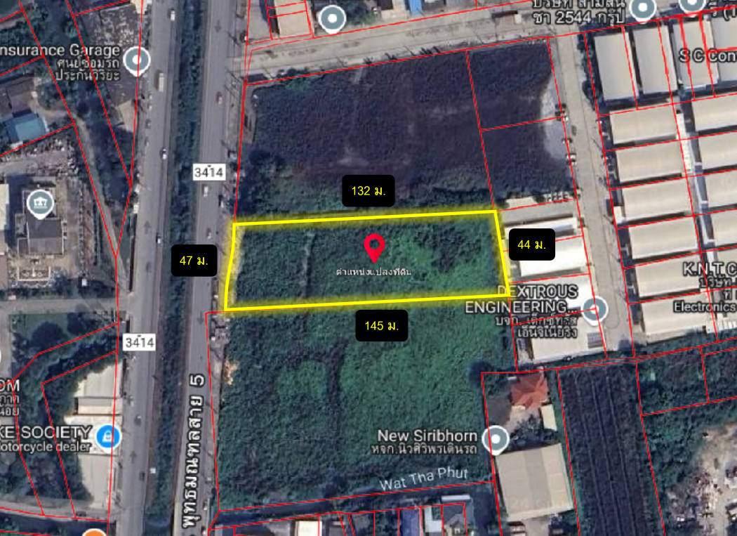 Land for sale, on Phutthamonthon Sai 5 Road, size 3 rai 2 ngan, suitable for business KK – รูปที่ 3