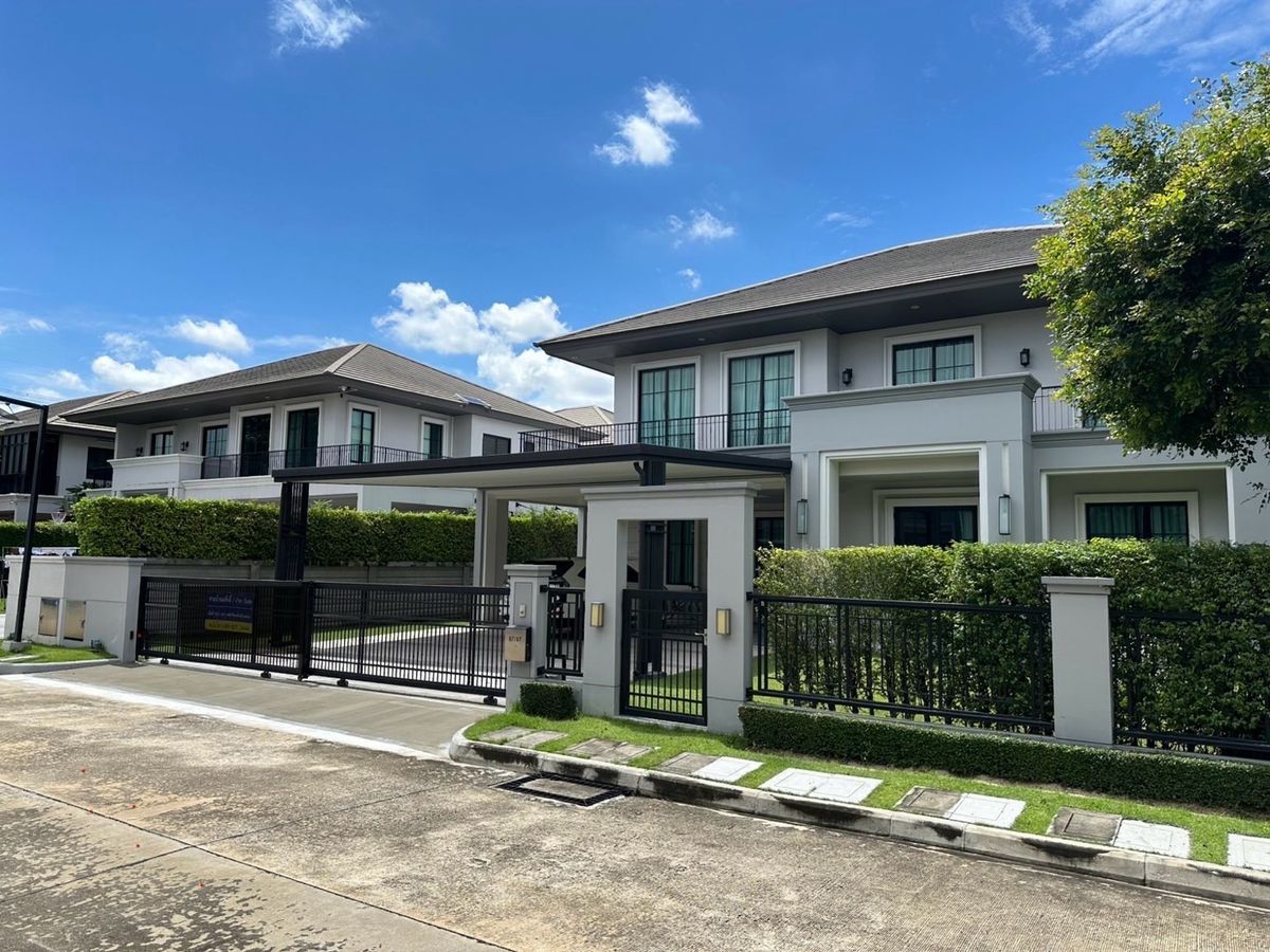 บ้านเดี่ยวพร้อมอยู่ ตกแต่งพร้อมเฟอร์นิเจอร์ครบครัน ทำเลเลียบคลองประปา แจ้งวัฒนะ เมืองทอง ดอนเมือง สภาพบ้านมือหนึ่ง