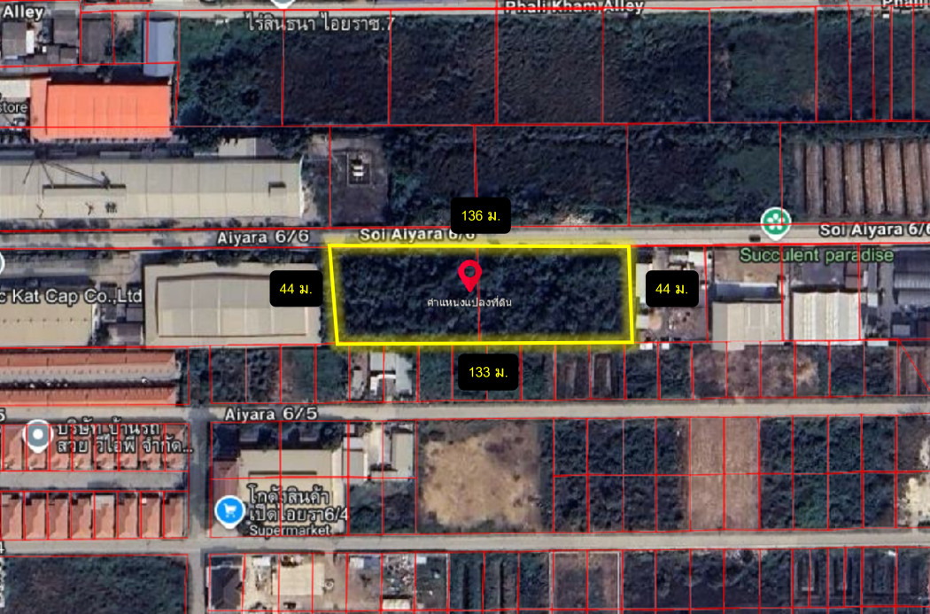 Land for sale, Soi Iyara 6/6, size 4 rai, near Iyara Road 1, only 270 m. DD – รูปที่ 3