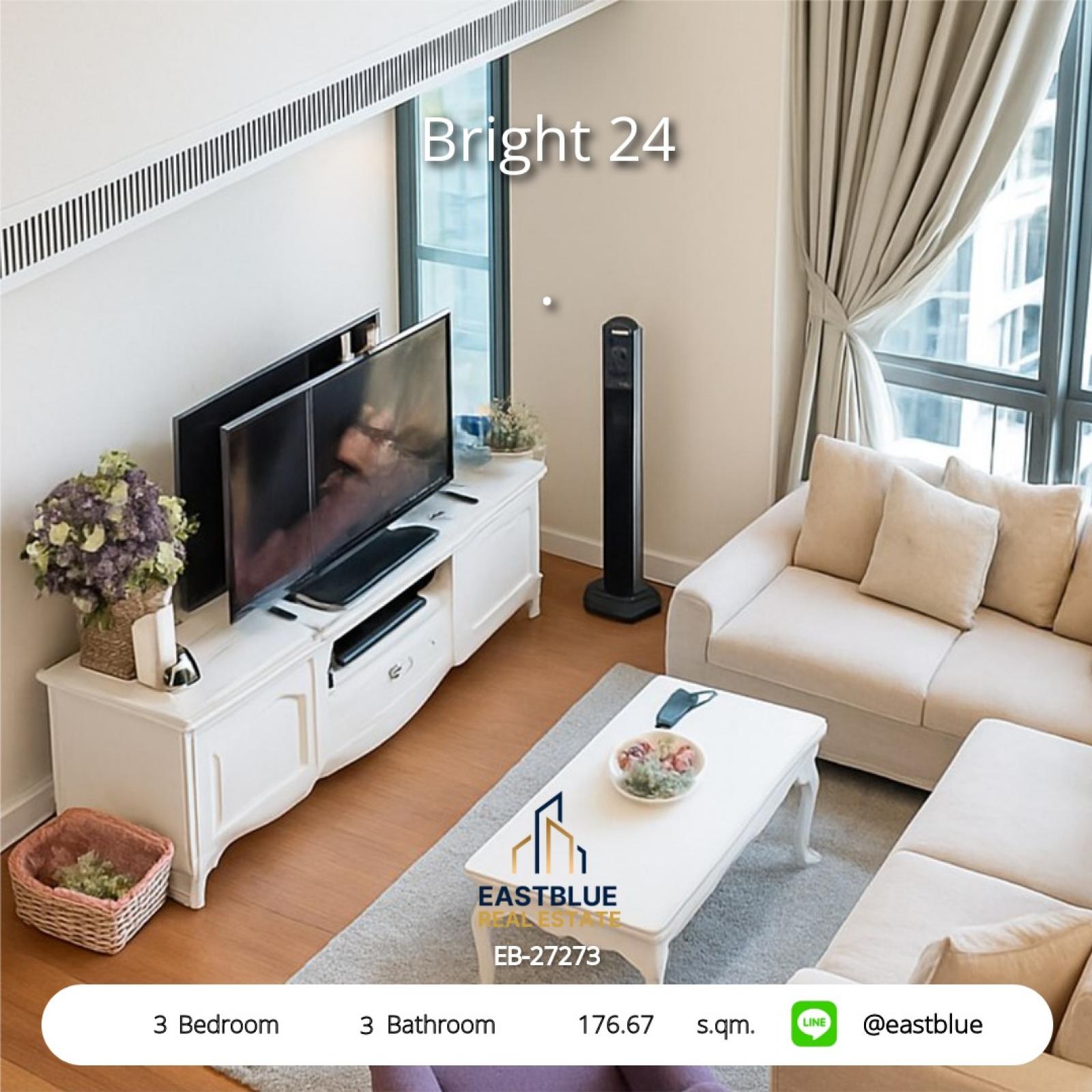 11/08/2026, รวมค่าโอน 🏡 ขาย คอนโด 3 ห้องนอน ไบร์ท สุขุมวิท 24 176.67 ตร.ม. 31 ลบ. 0642748883 11/08/2026, รวมค่าโอน 🏡 ขาย คอนโด 3 ห้องนอน ไบร์ท สุขุมวิท 24 176.67 ตร.ม. 31 ลบ. 0642748883