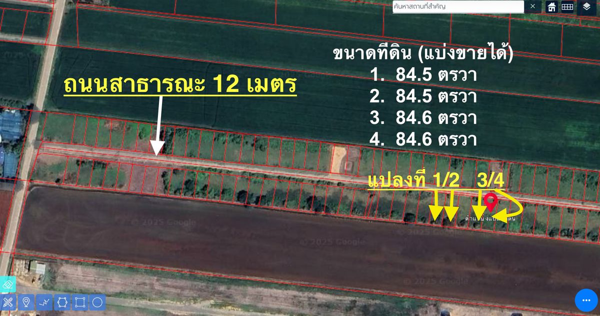 Small plot of land, Khlong 16, cheap, near Bangkok, suitable for planting a garden – รูปที่ 2