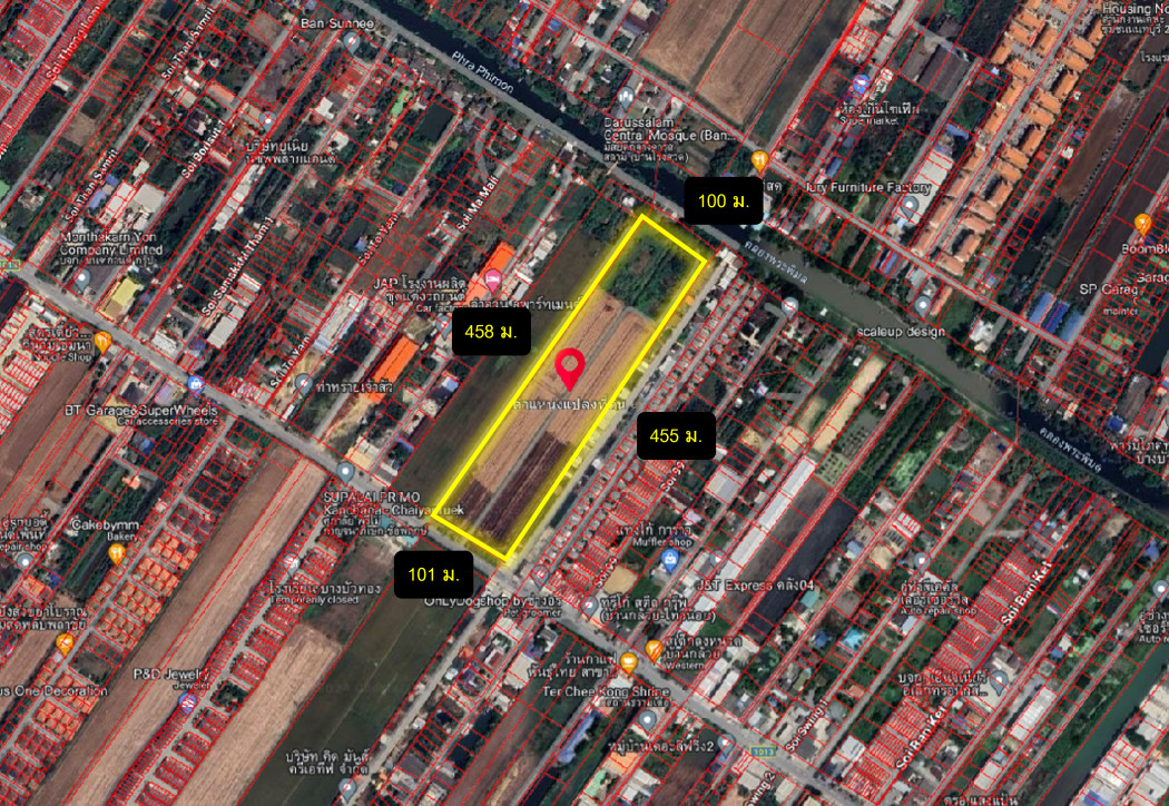ขาย ที่ดิน ผังสีเหลือง ริมถนนบ้านกล้วย-ไทรน้อย 28 ไร่กว่า เหมาะทำจัดสรร DD – รูปที่ 3