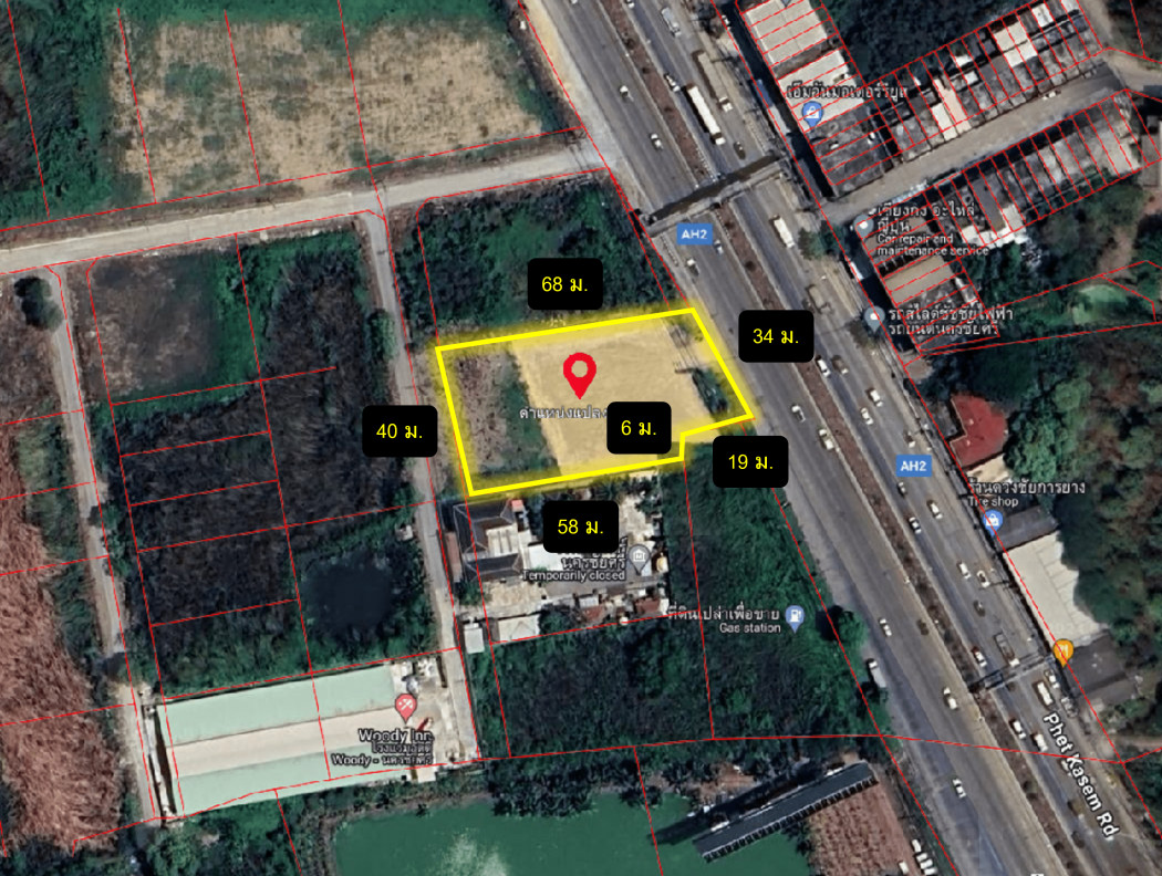 Land for sale, next to Phetkasem Road, size 692 sq w, suitable for business DD – รูปที่ 3