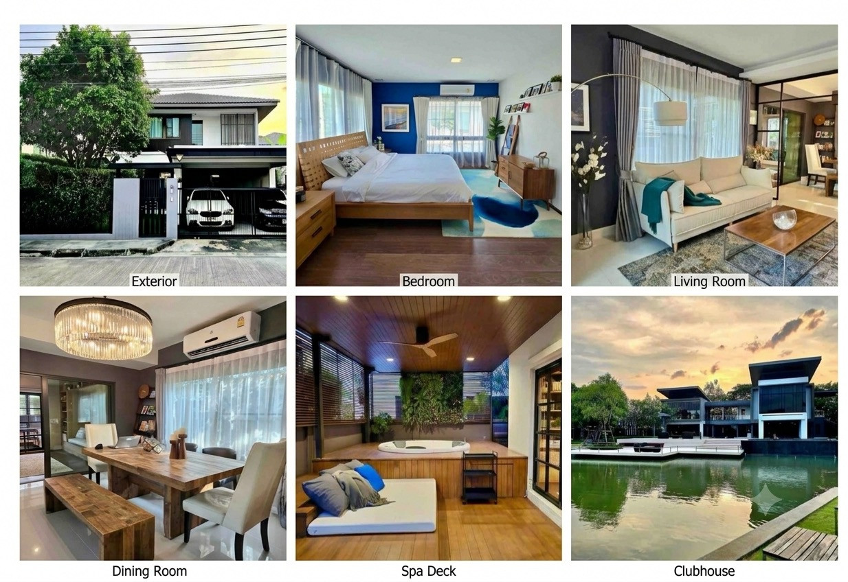 🌟For Rent: Detached House at Mantana Bangna KM.7 ,2-Storey Detached House with 3 Bedrooms| 3 Bathrooms.Fully furnished and decorated.💥Rental 110,000 THB/month.