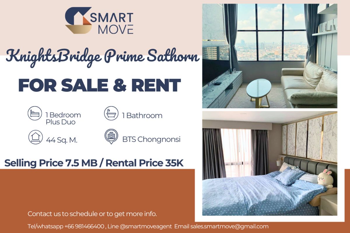 🔥 For Sale - Rent !!🔥 Code C20240700097..........KnightsBridge Prime Sathorn, 1 bedroom, 1 bathroom, high floor 31++, corner room, furnished, ready to move in, Special Deal!!📣📣 🔥 For Sale - Rent !!🔥 Code C20240700097..........KnightsBridge Prime Sathorn, 1 bedroom, 1 bathroom, high floor 31++, corner room, furnished, ready to move in, Special Deal!!📣📣