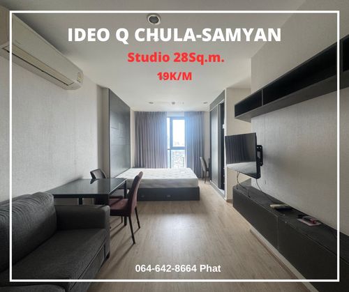For Rent Ideo Q Chula Samyannear Chulalongkorn Universitystudio 28SQ.M. 19K/MCONTACT 0646428664 (Phat)
