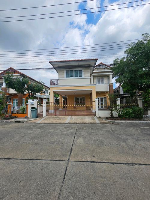ขายบ้าน ม.ชวนชื่น ปิ่นเกล้า สวนผักขนาด 72.8ตรว. สภาพดี 